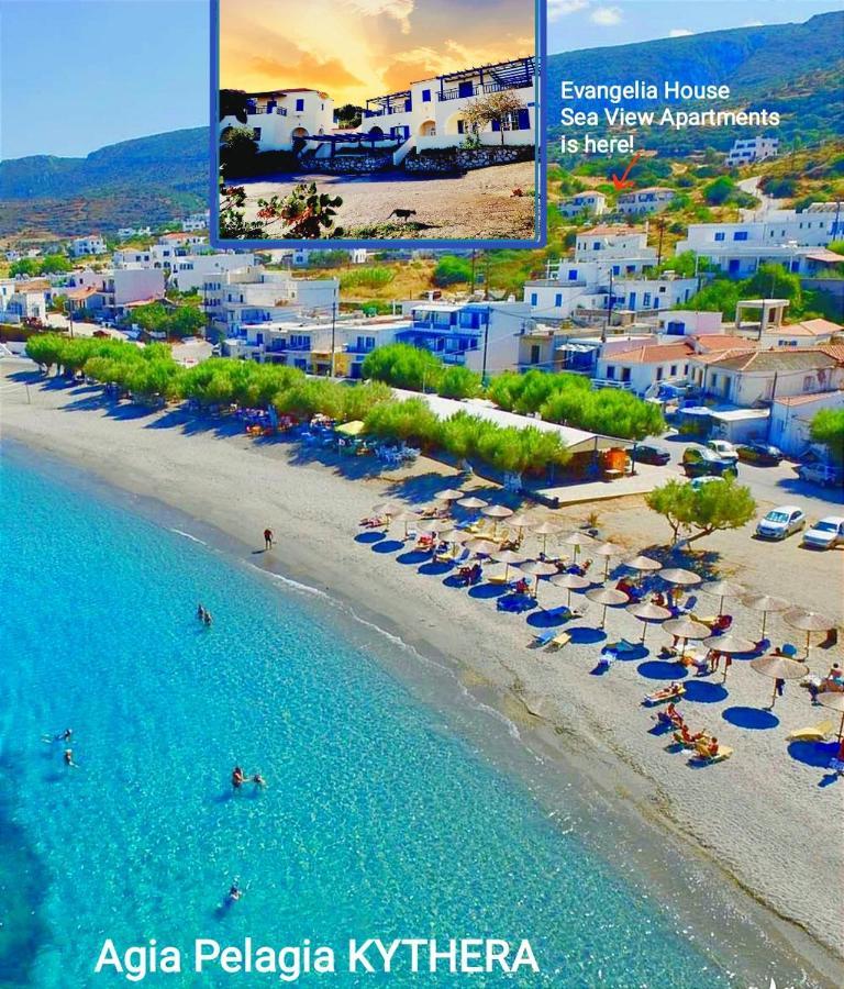 Evangelia House Sea View Apartments Agia Pelagia  外观 照片
